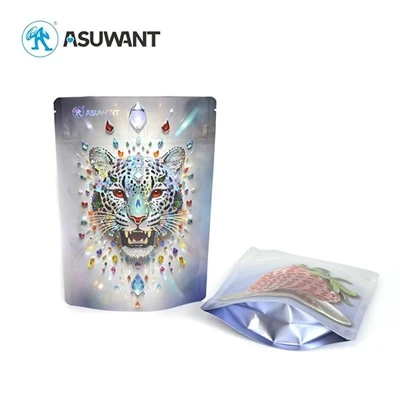 Prilagođene fleksibilne plastične vrećice za pakiranje BRC Digital Printing Service Spot Gloss Spot UV 3D Emboss Raised UV Effect
